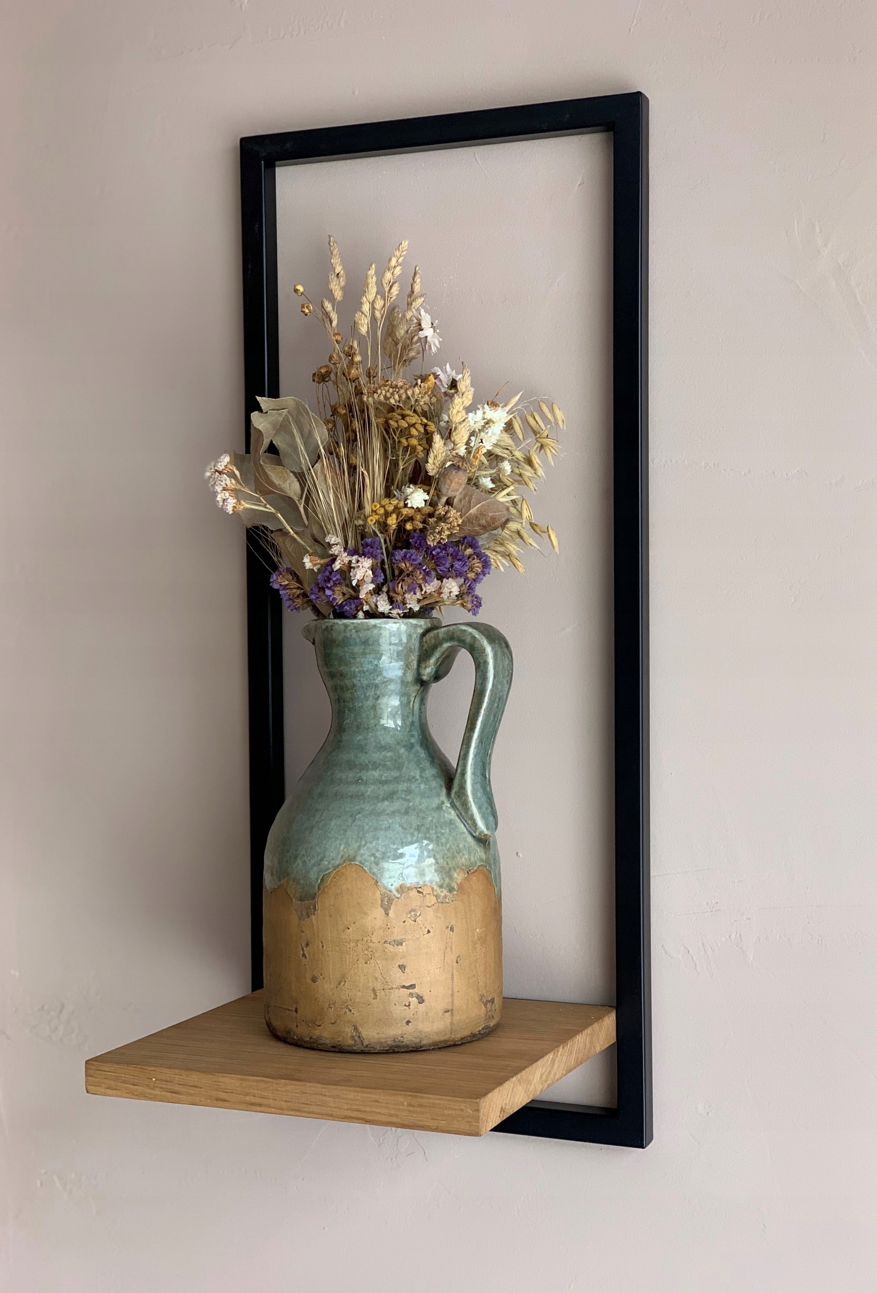 PÓŁKA ŚCIENNA WISZĄCA LOFT NA ŚCIANĘ naturalny DĄB