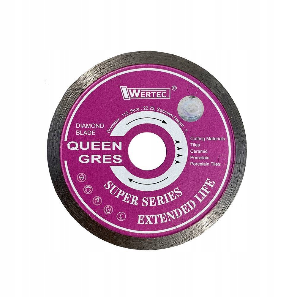 Wertec Tarcza Dia Queen Gres 115x1,6x7, 22,23 QG115