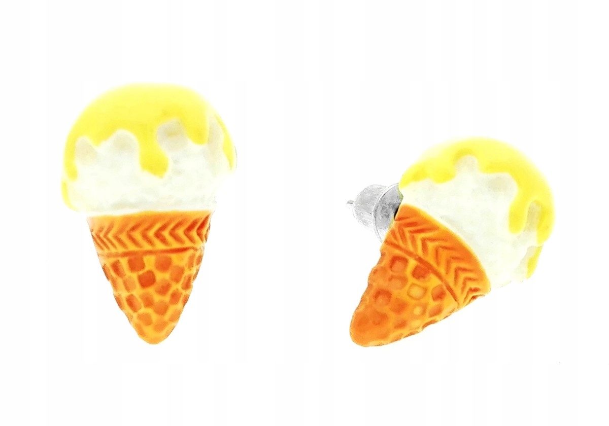 

Kolczyki lody z polewą cytrynową