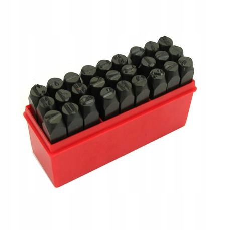 Číslovačky Písmen 8 MM, Sada 27 Prvků Pro Značení Kovů