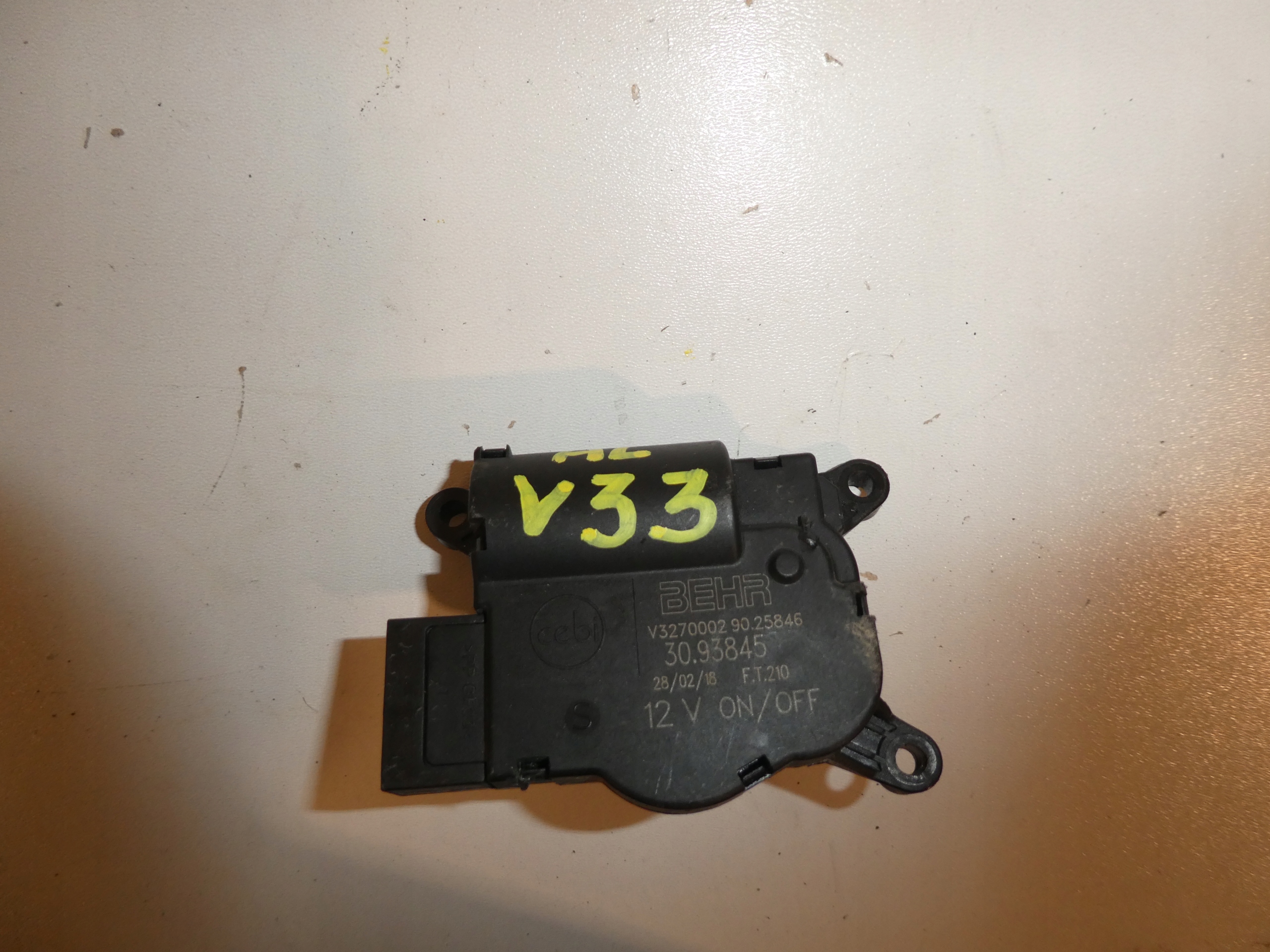 SPRINTER 906 V3270002 motor KLAP heizgebläse