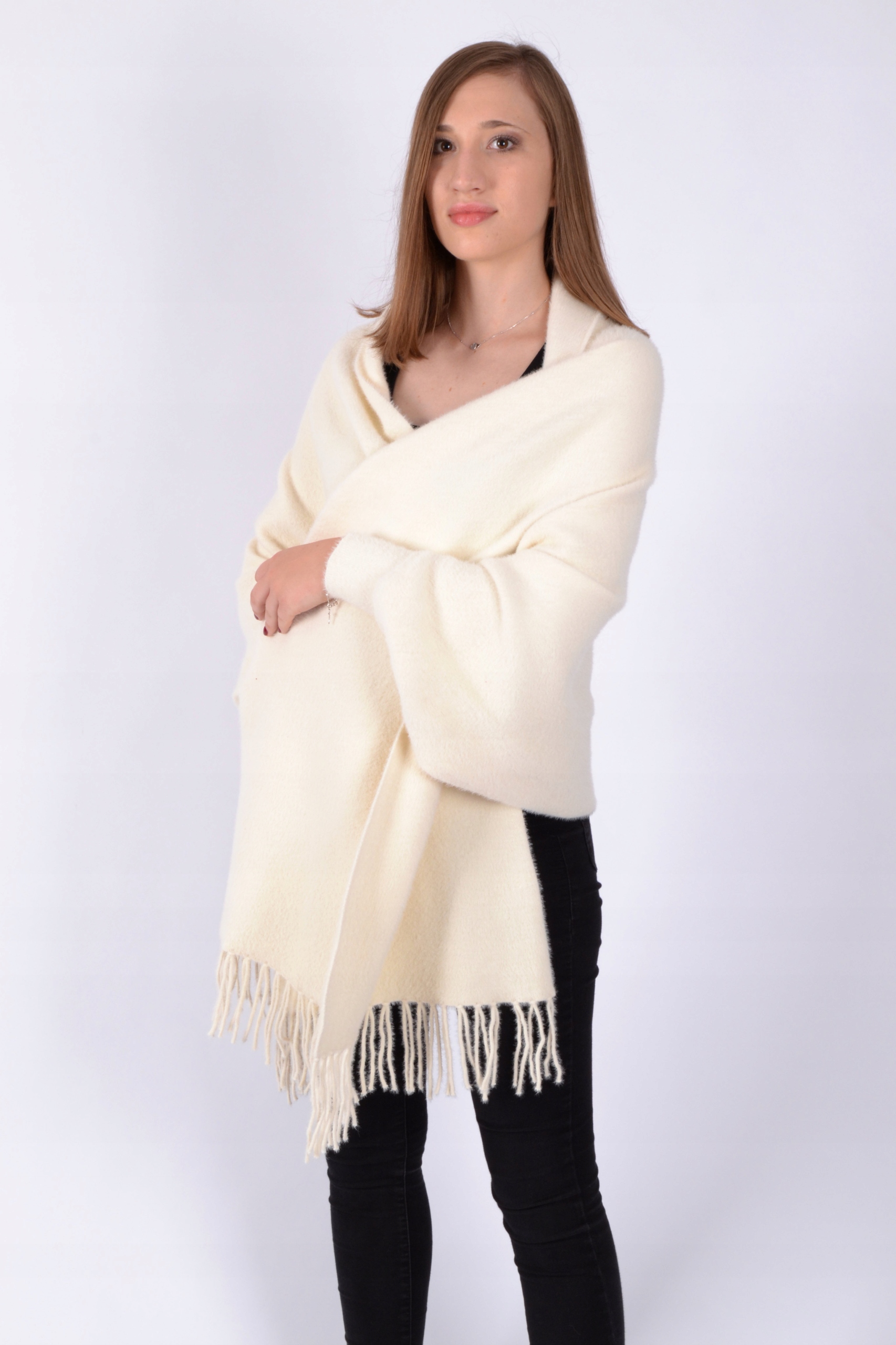 Ponczo ALPAKA OVERSIZE WIOSNA/JESIEŃ r.uniwersalny Rozmiar uniwersalny