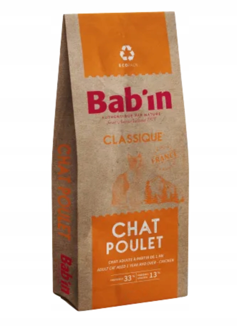 Bab'in Classic Adult bohatý na kuřecí maso pro kočky 3 kg