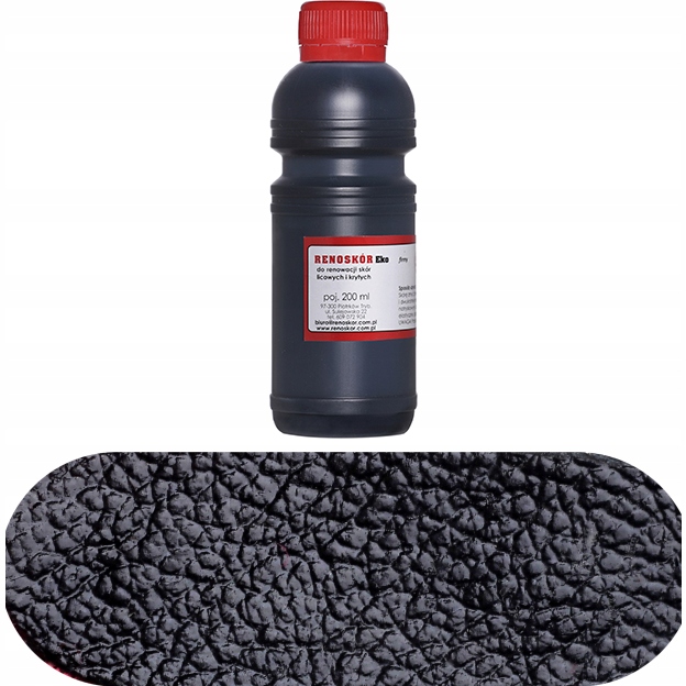 Farba do skóry lakier Renoskór 200ml czarny połysk
