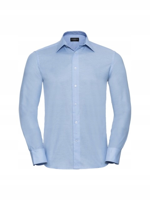 Pánská košile s dlouhým rukávem Oxford Collection Russell Oxford Blue S