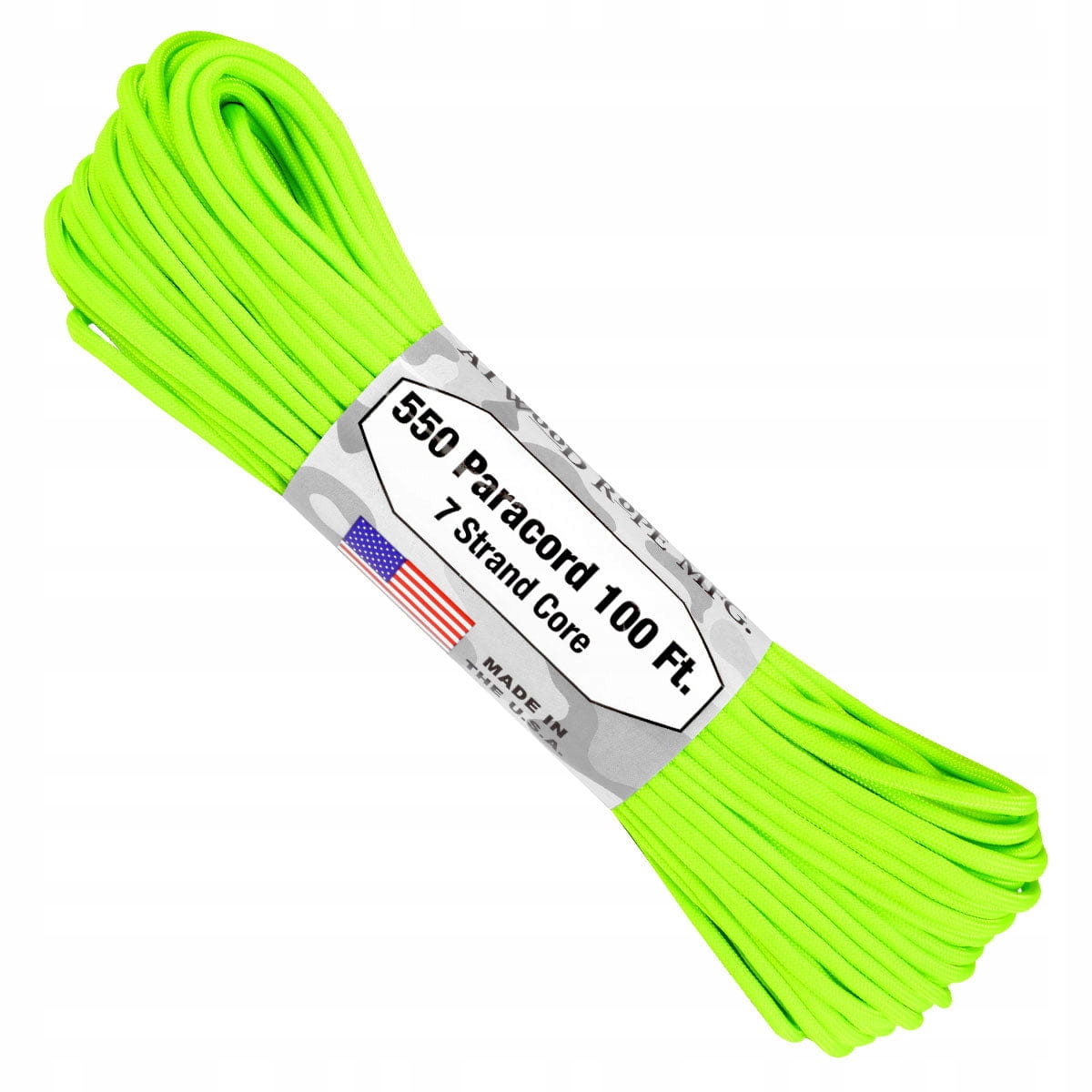 

linka, paracord 550 Atwood Rope neon green