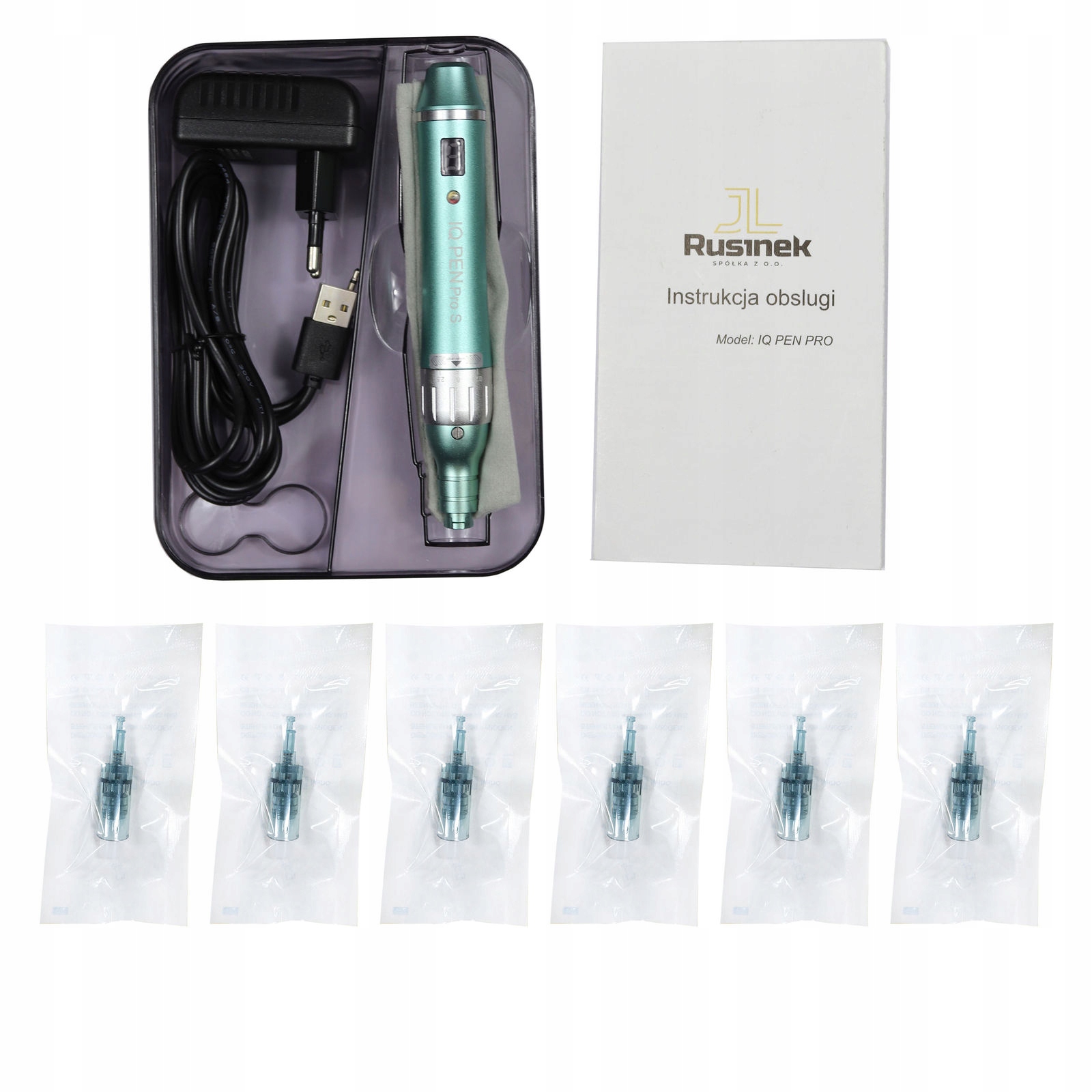 Dermapen Mezoterapia IQ PRO PEN S + 10 Kartridży Doktor Pen Marka Moc Urody