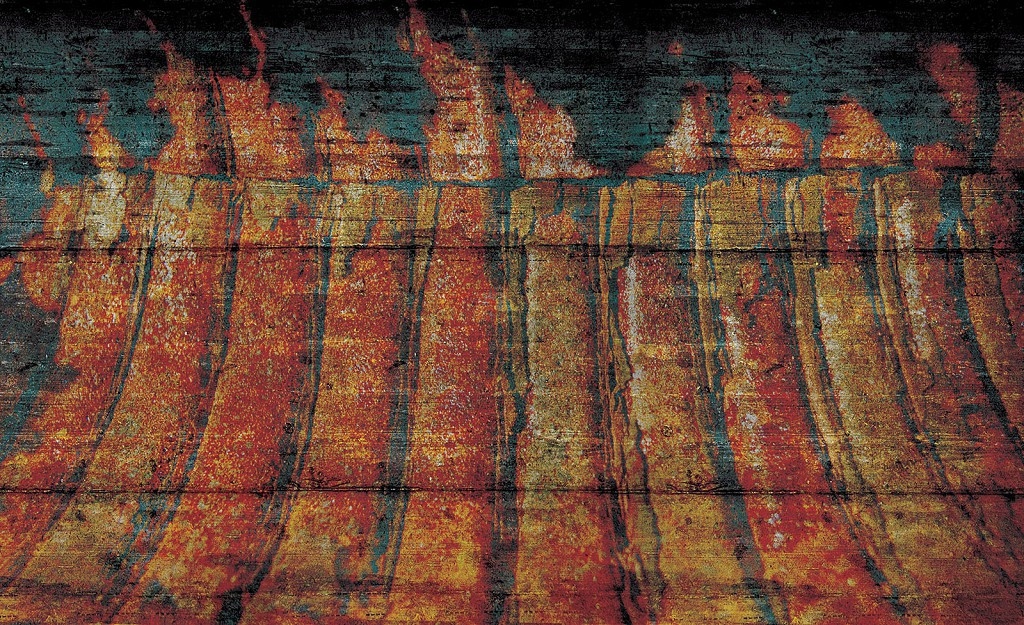 Tapeta Ohnivá abstrakcia kovu Loft vinyl 254x184 Energia Dynamika lepidlo