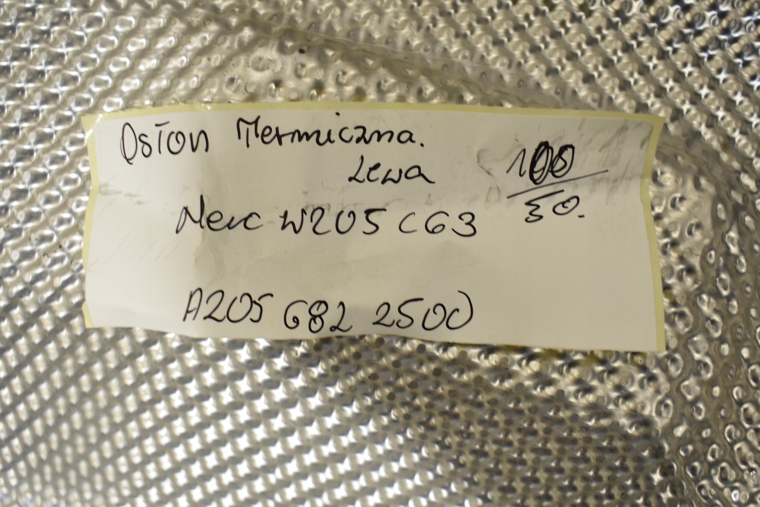 IDEALNA cover TERMICZNA left MERCEDES W205 C63 1