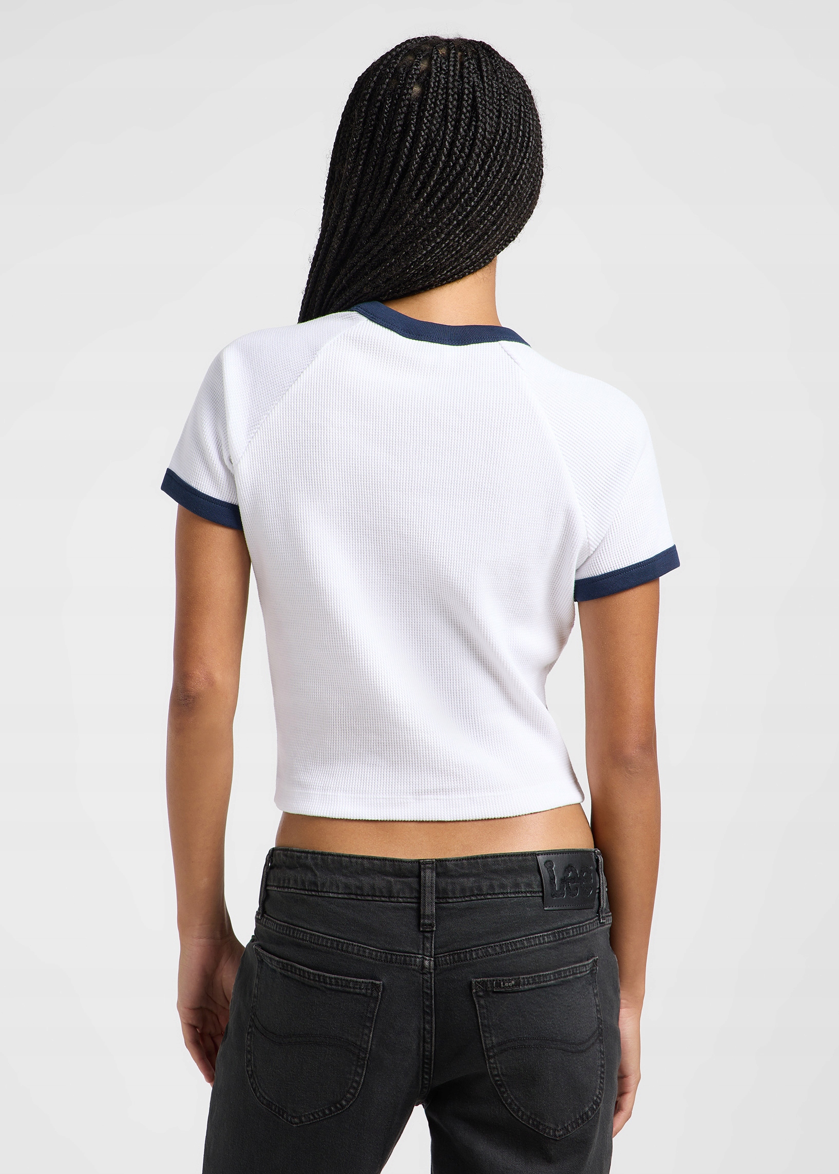 T-shirt Lee RINGER RAGLAN TEE 112363642 Bright White L • Opinie - Allegro