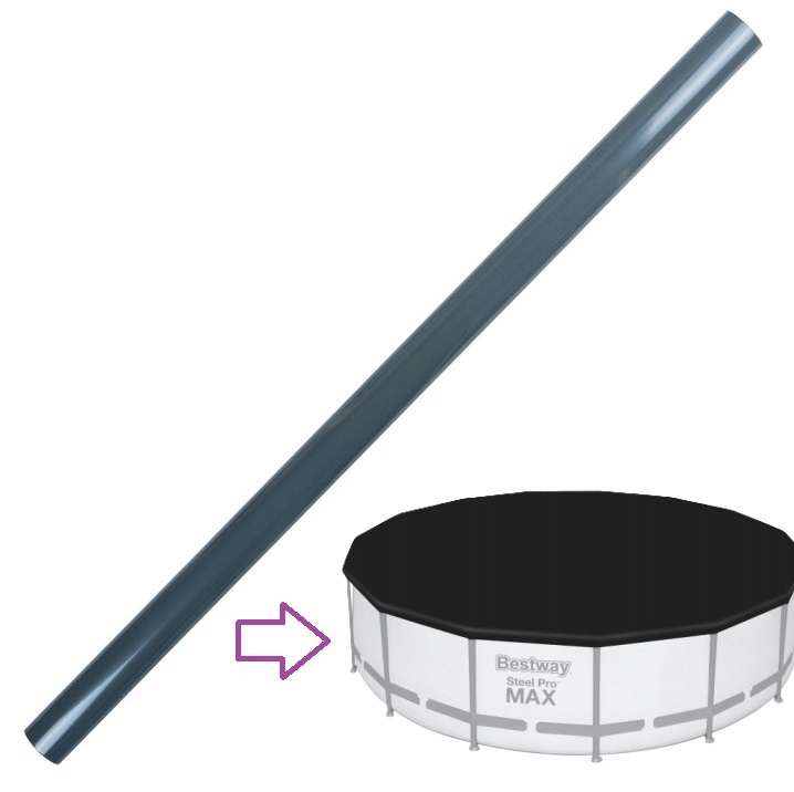BESTWAY RURKA BASENOWEA NOGA PIONOWA BASENU STEEL PRO MAX 457x122 SZARA