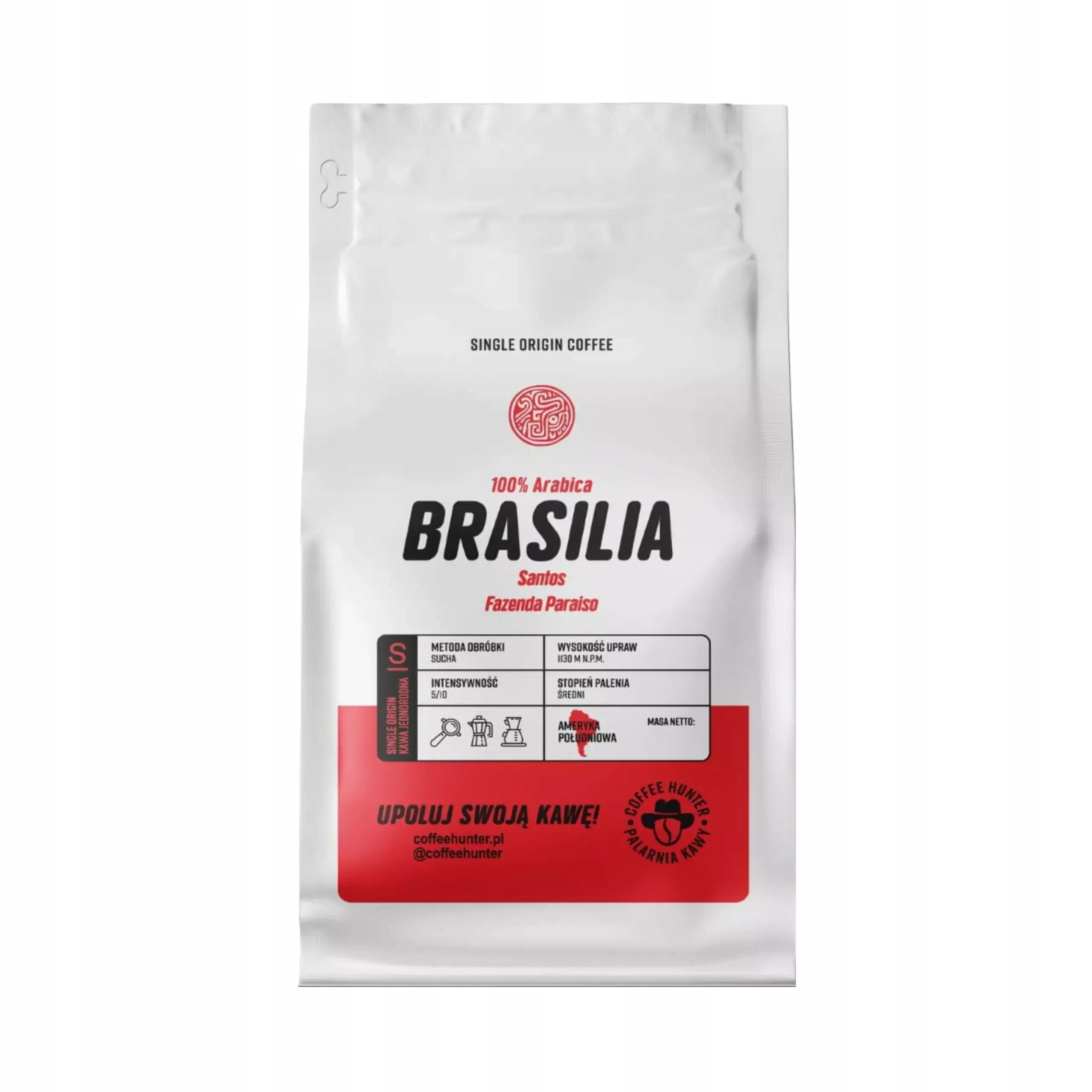 Káva zrnková Brasilia Santos Coffe Hunter 1 kg