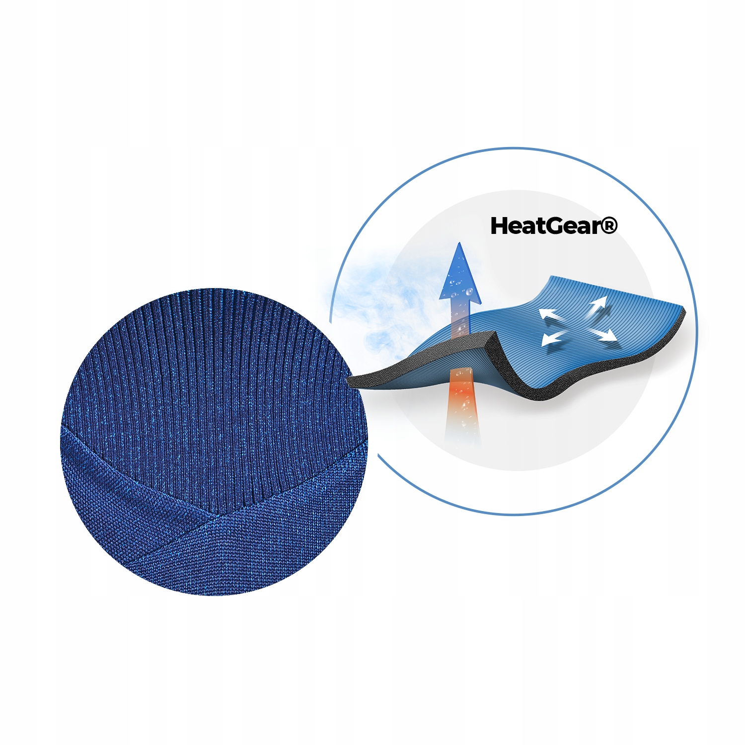 KOSZULKA MĘSKA UNDER ARMOUR LONGSLEEVE TERMOAKTYWNA SZYBKOSCHNĄCA 1361524 Wzór dominujący bez wzoru