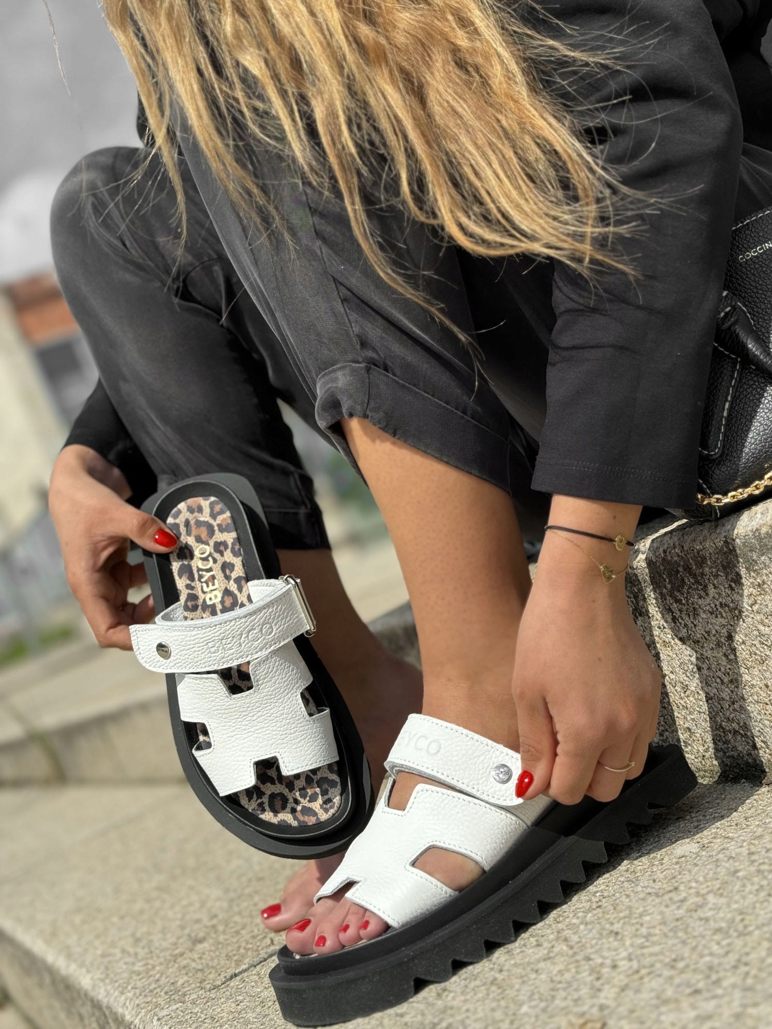 Beyco kl3 sandał klapek biały 36-41