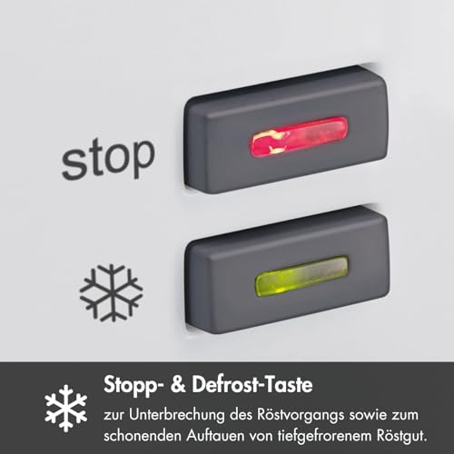 GRAEF Toster Biały 27x18x19 cm Regulacja Opiekania Automatyczne Wyłączanie — miniatura 7