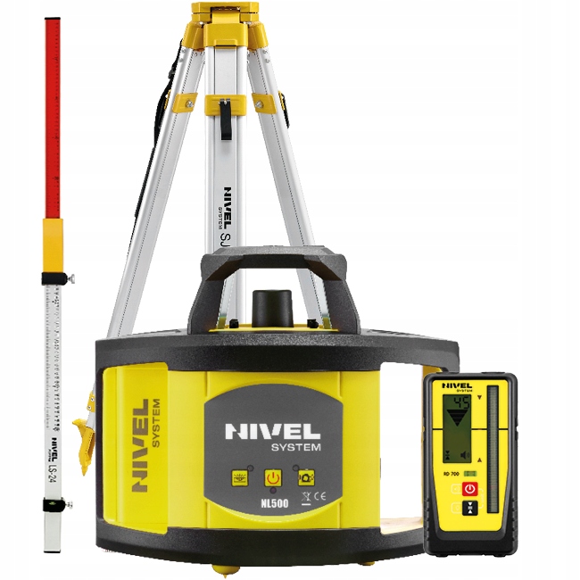 NIWELATOR LASEROWY NIVEL NL500 DIGITAL+ŁATA+STATYW Model NL500 Digital set SJJ1 LS24