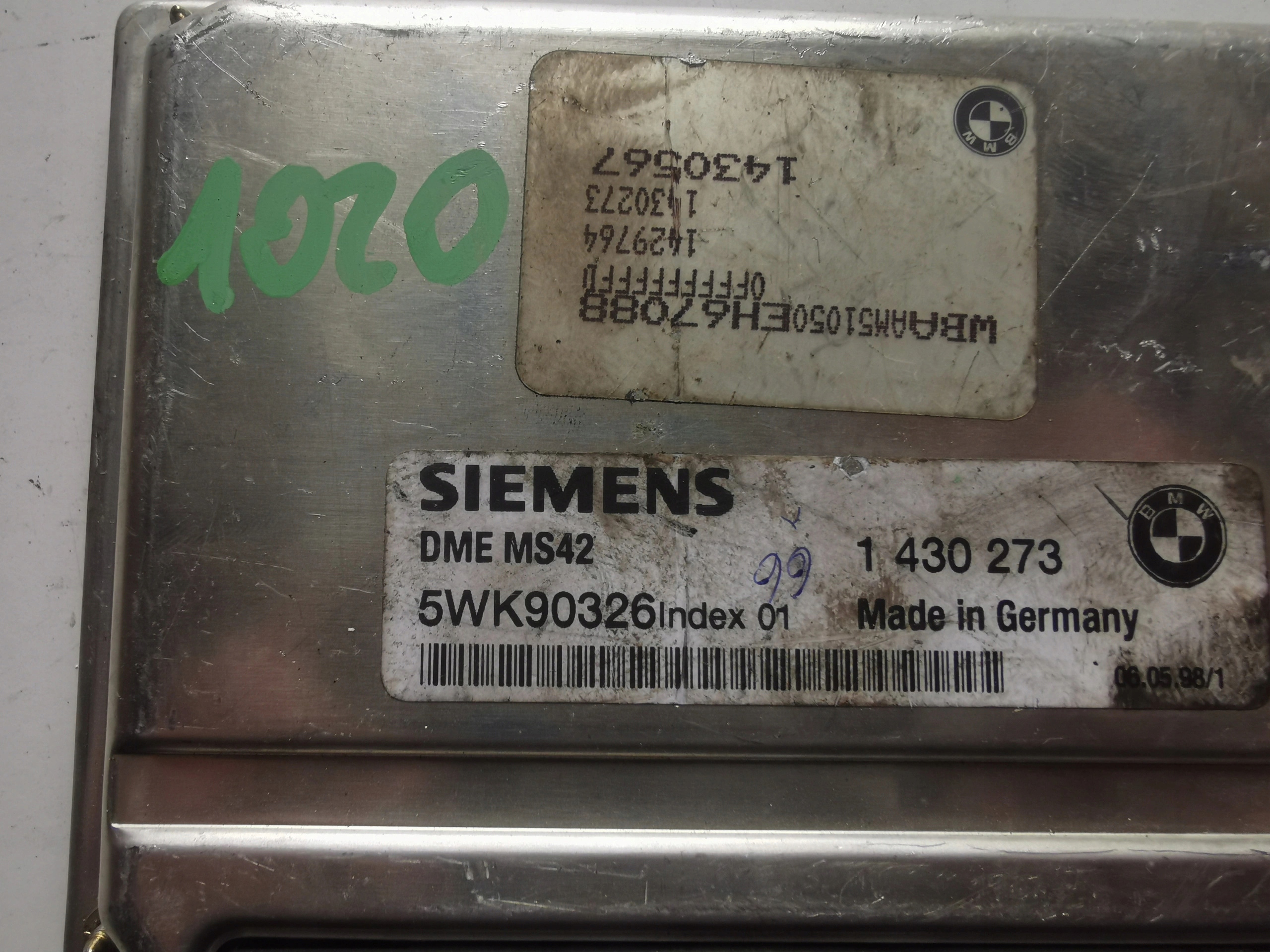 BMW 3 2.8B 1430273 5WK90326 computer ECU Originale