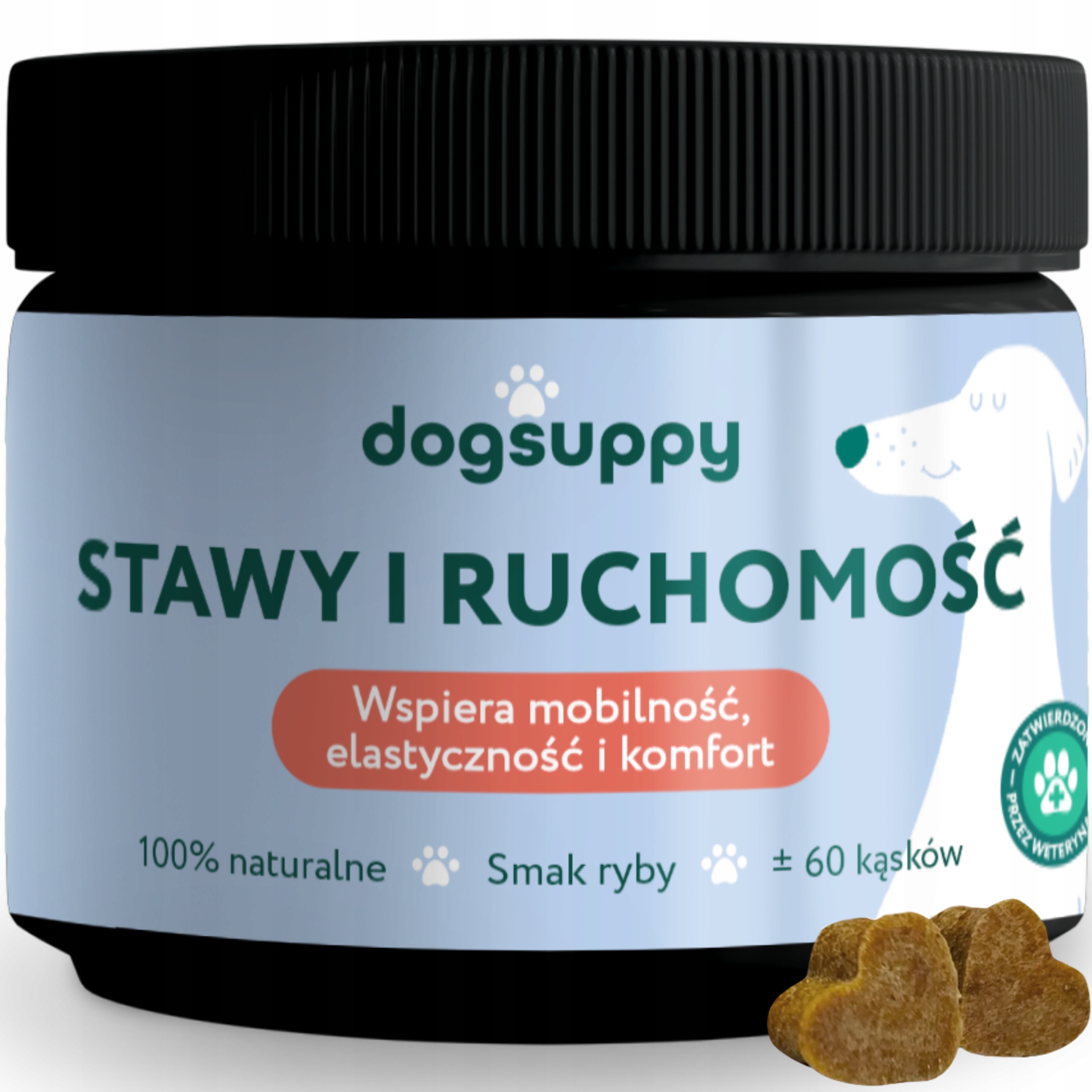 Stawy Ruchomość dla Psa 100% Naturalne Glukozamina Chondroityna MSM Kolagen