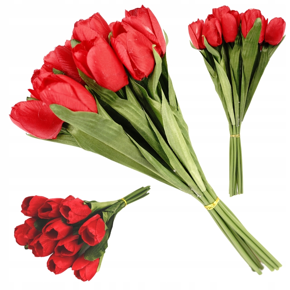 

Bukiet Sztucznych Tulipanów Czerwone Tulipany
