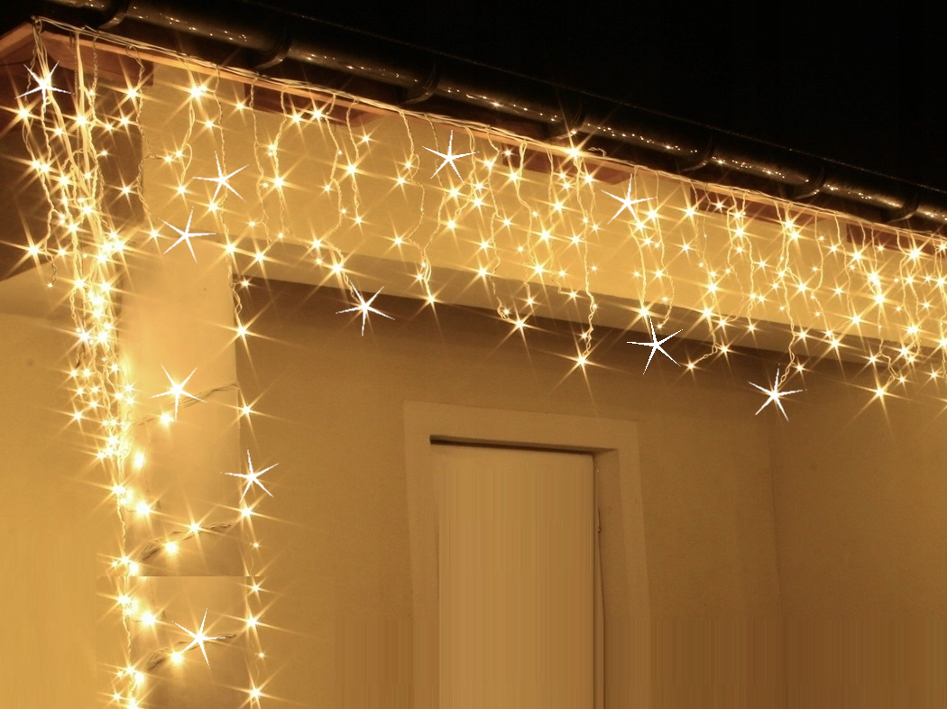 SOPLE 200 LED ZEWNĘTRZNE STAŁE+ EFEKT BŁYSKU 9,5M Zasilanie sieciowe