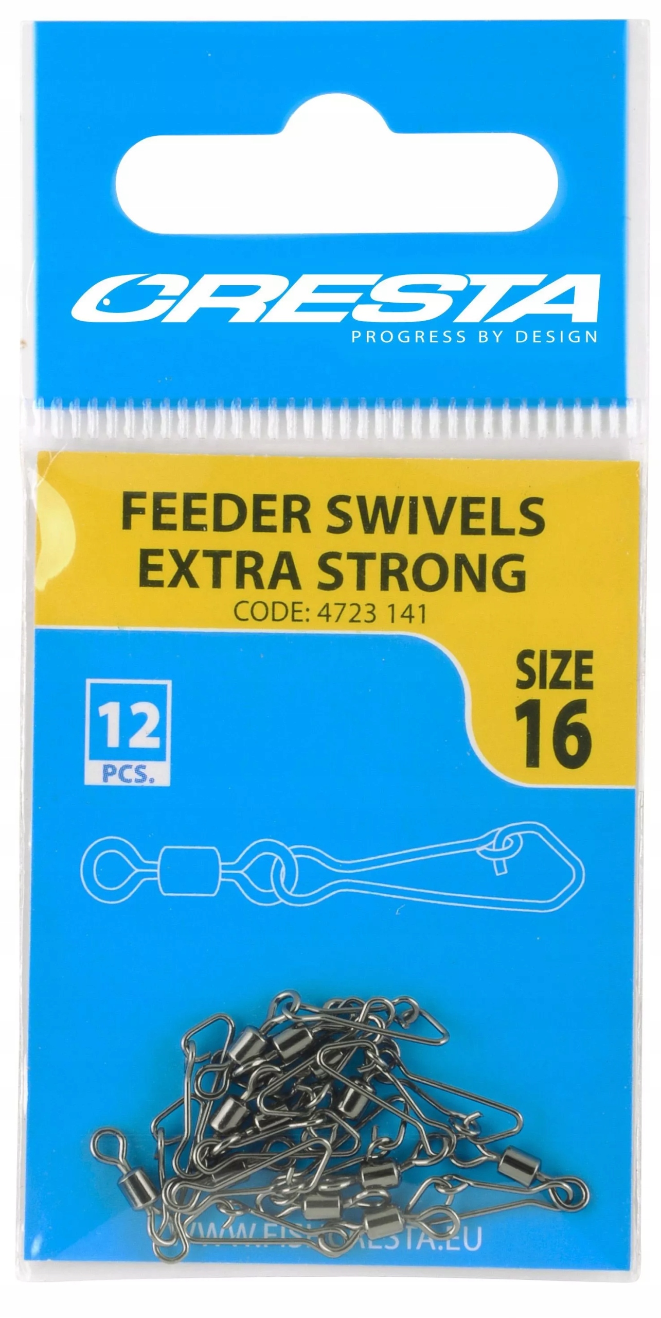 Krętliki z agrafką Cresta Feeder Extra Strong roz. 16