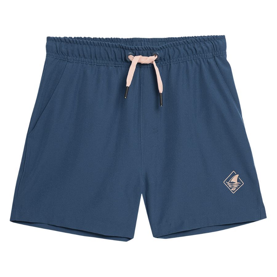 KRÓTKIE SPODENKI CHŁOPIĘCE 4F SZORTY KĄPIELÓWKI Kolor niebieski