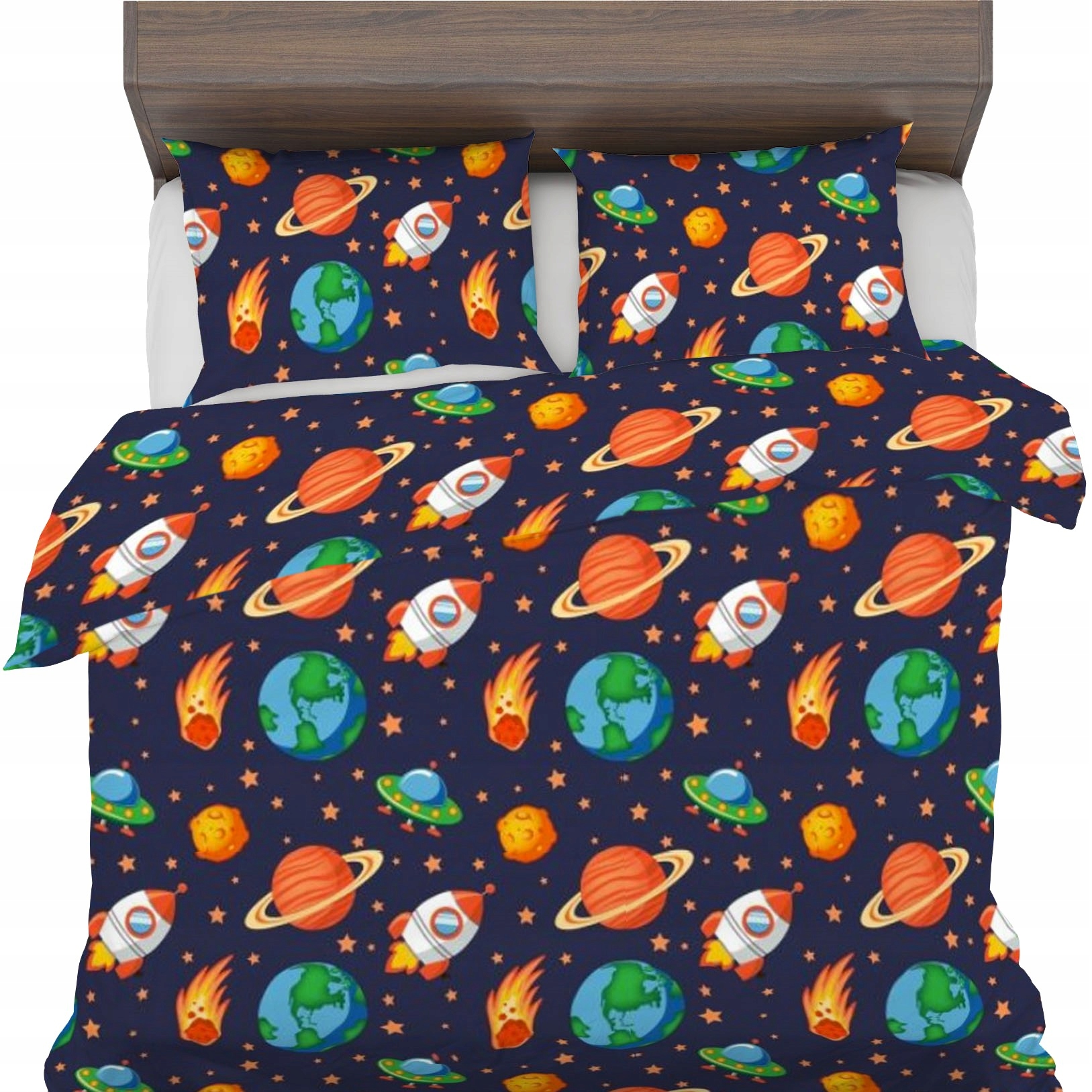 Povlečení 150x200+2x50x60 100% bavlna Kosmos na peřiny Ikea