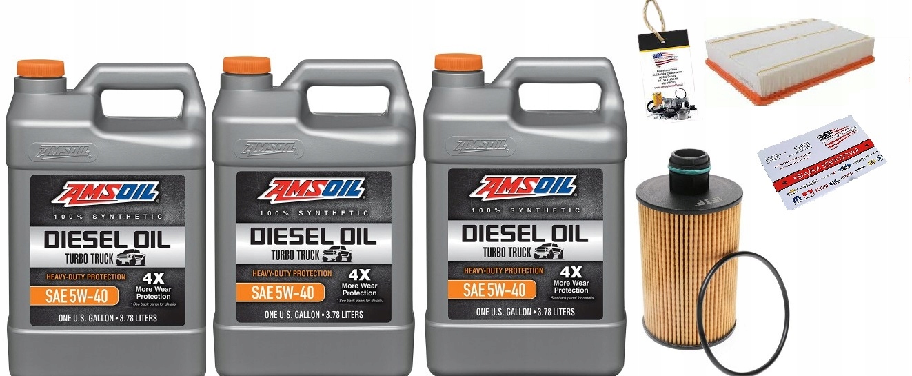 AMSOIL 5W40 + FILTRY RAM 1500 3,0 CRD 14-18
