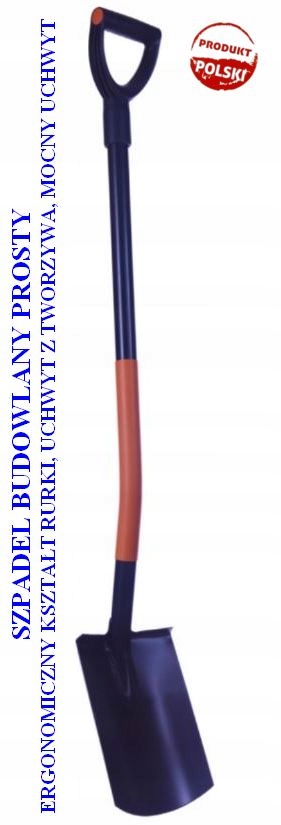 

Szpadel Budowlany Prosty Utwardzany Trzon Metalowy