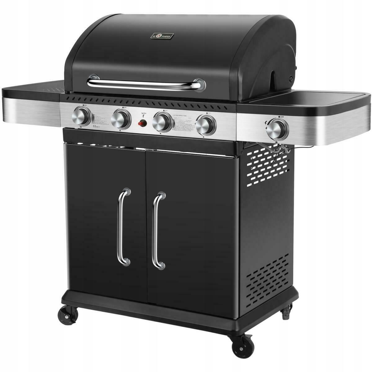 

Grill Gazowy El Fuego Burlington 4+1 14.5KW Żeliwo