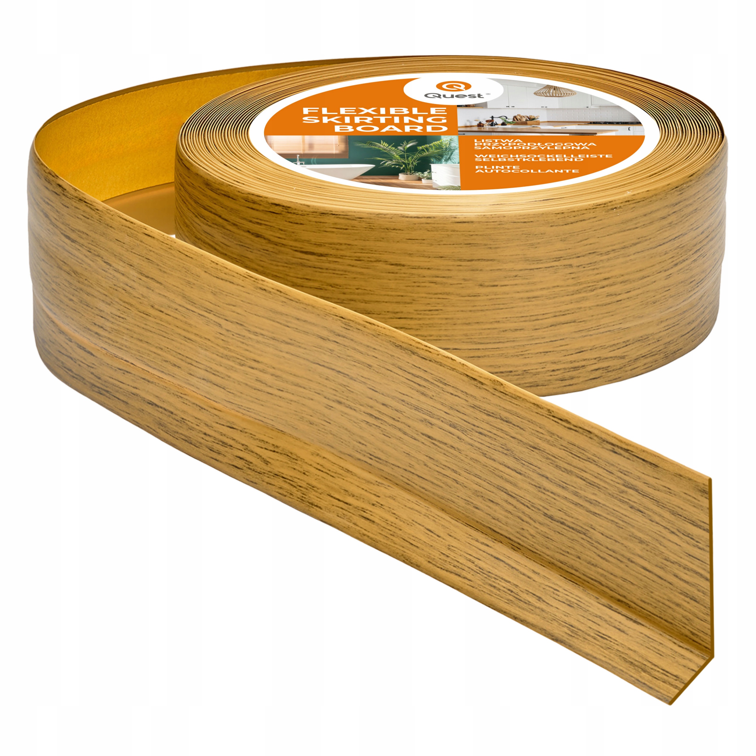 Samolepiaca soklová lišta Pvc 50/20 dub 15 m| pružná