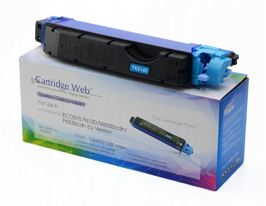 Toner Cartridge Web Cyan Kyocera TK5140 náhradní TK-5140C