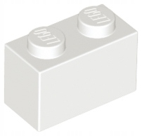 

Lego 3004 klocek brick 1x2 biały 1 szt Nowy
