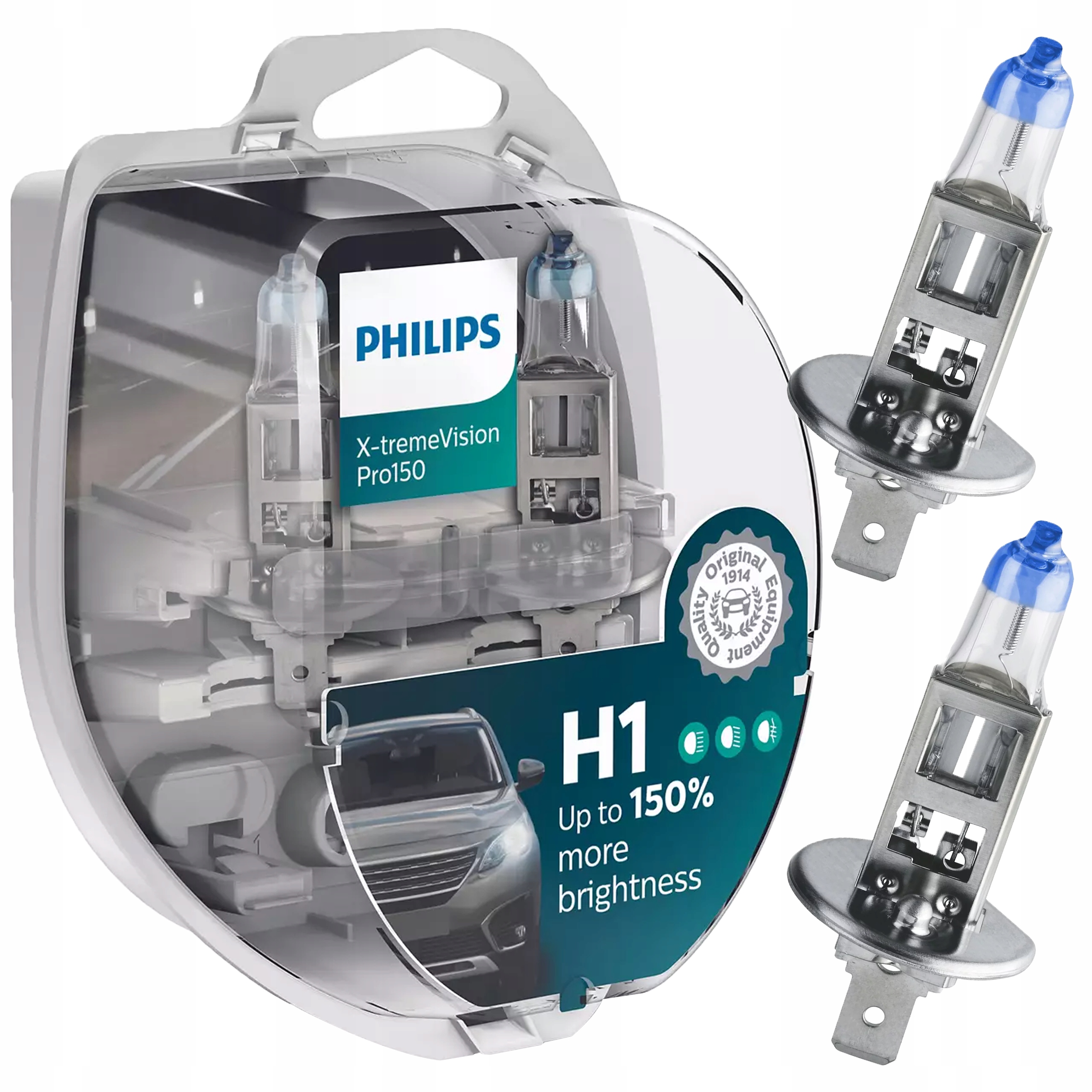 

Philips Żarówki H1 X-treme Vision PRO150 +150%