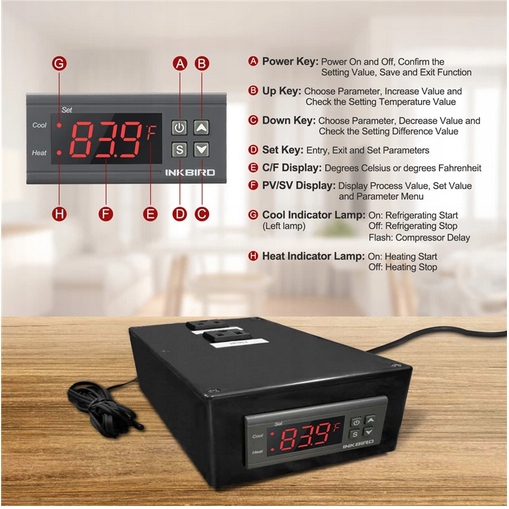 TERMOSTAT REGULATOR TEMPERATURY STEROWNIK 12V DC Marka inny