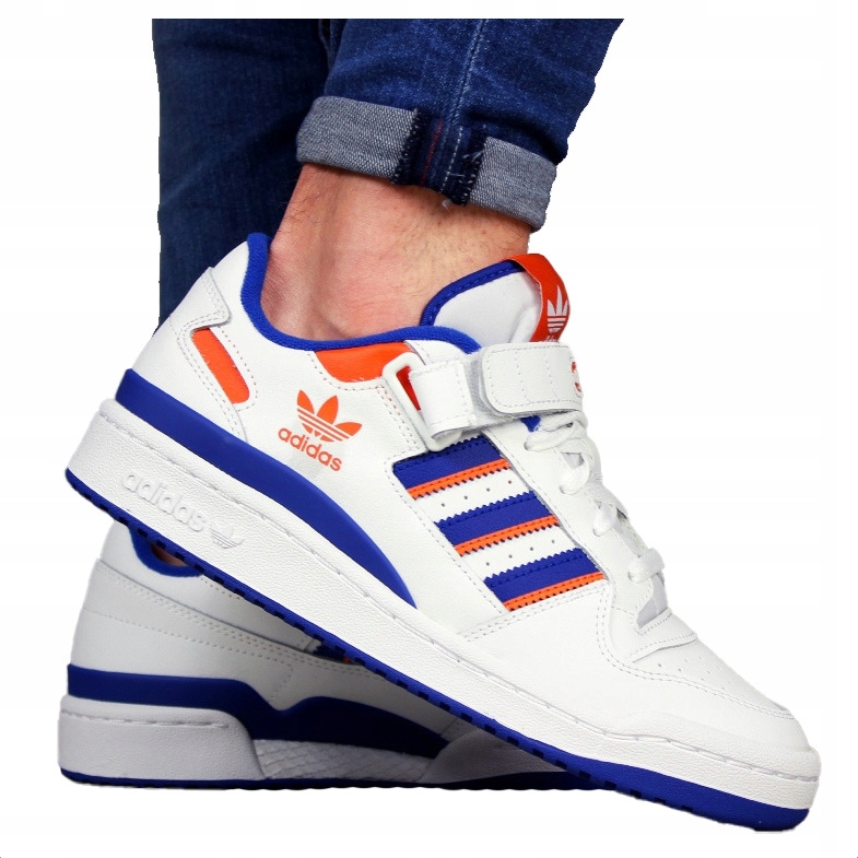 pánské boty Adidas Forum Low Kůže tenisky Bílé pro každodenní nošení Pohodlné