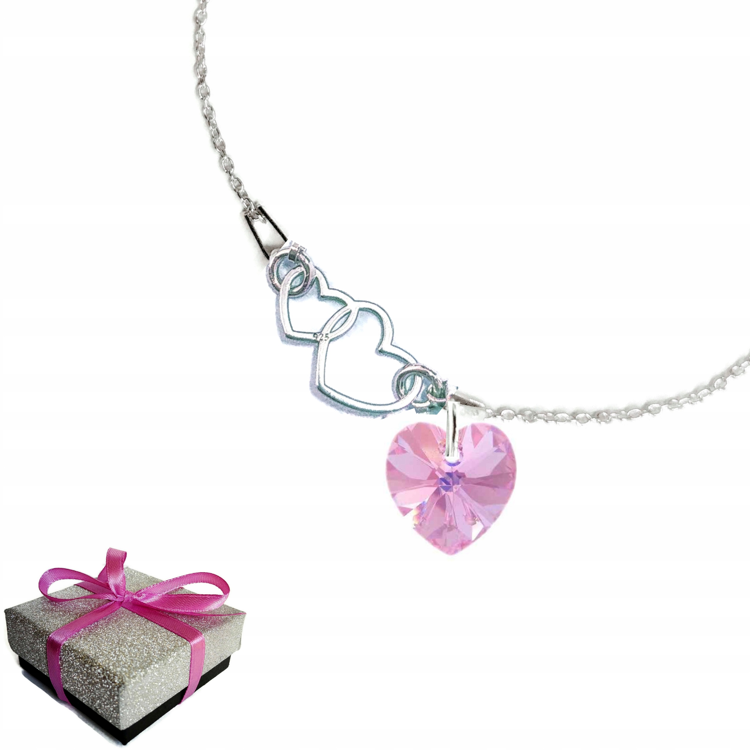 

Bransoletka dla Niej Serce Swarovski 925 Prezent