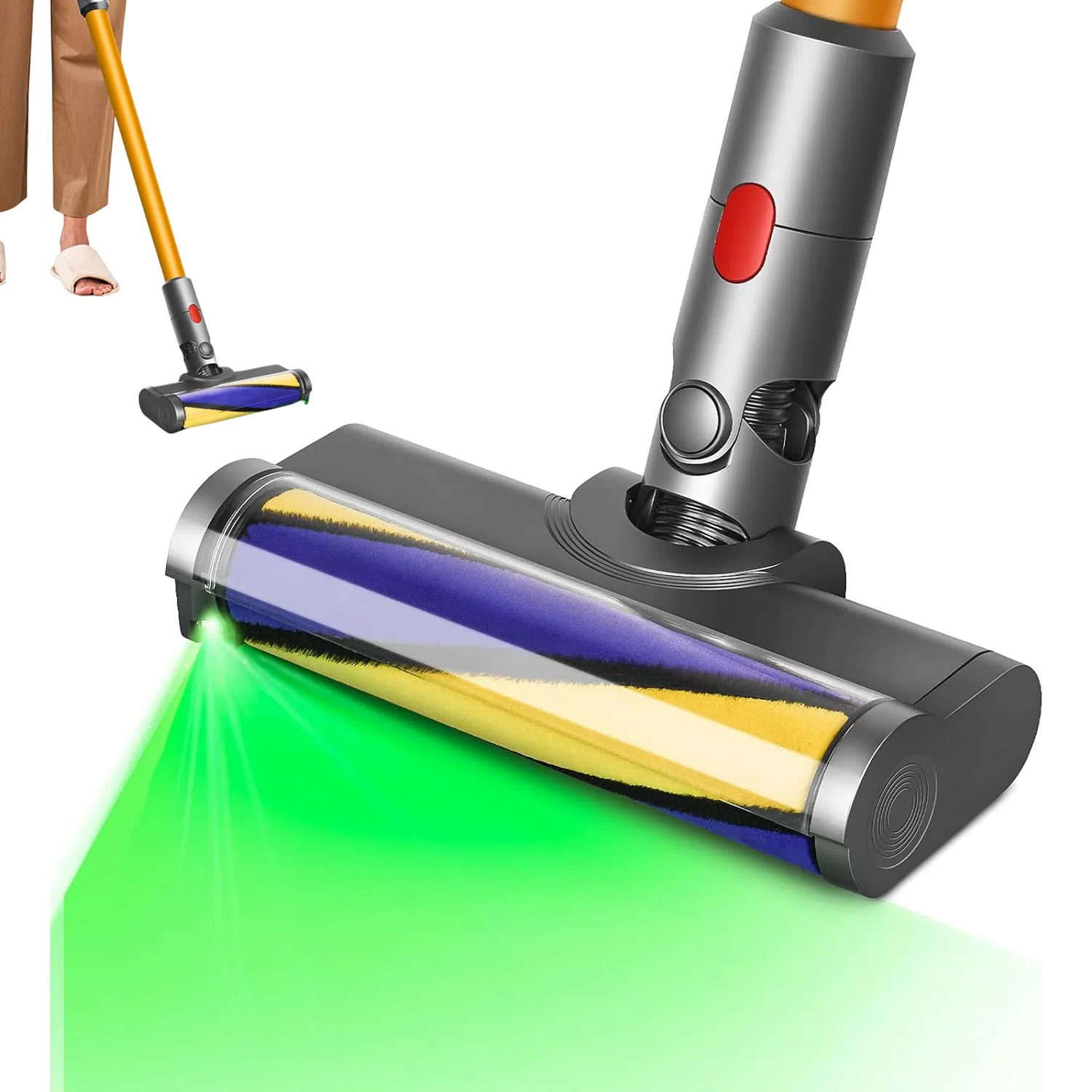 Elektrokartáč Turbo Led Kartáč Pro Vysavač Dyson V7 V8 V10 V11 V15