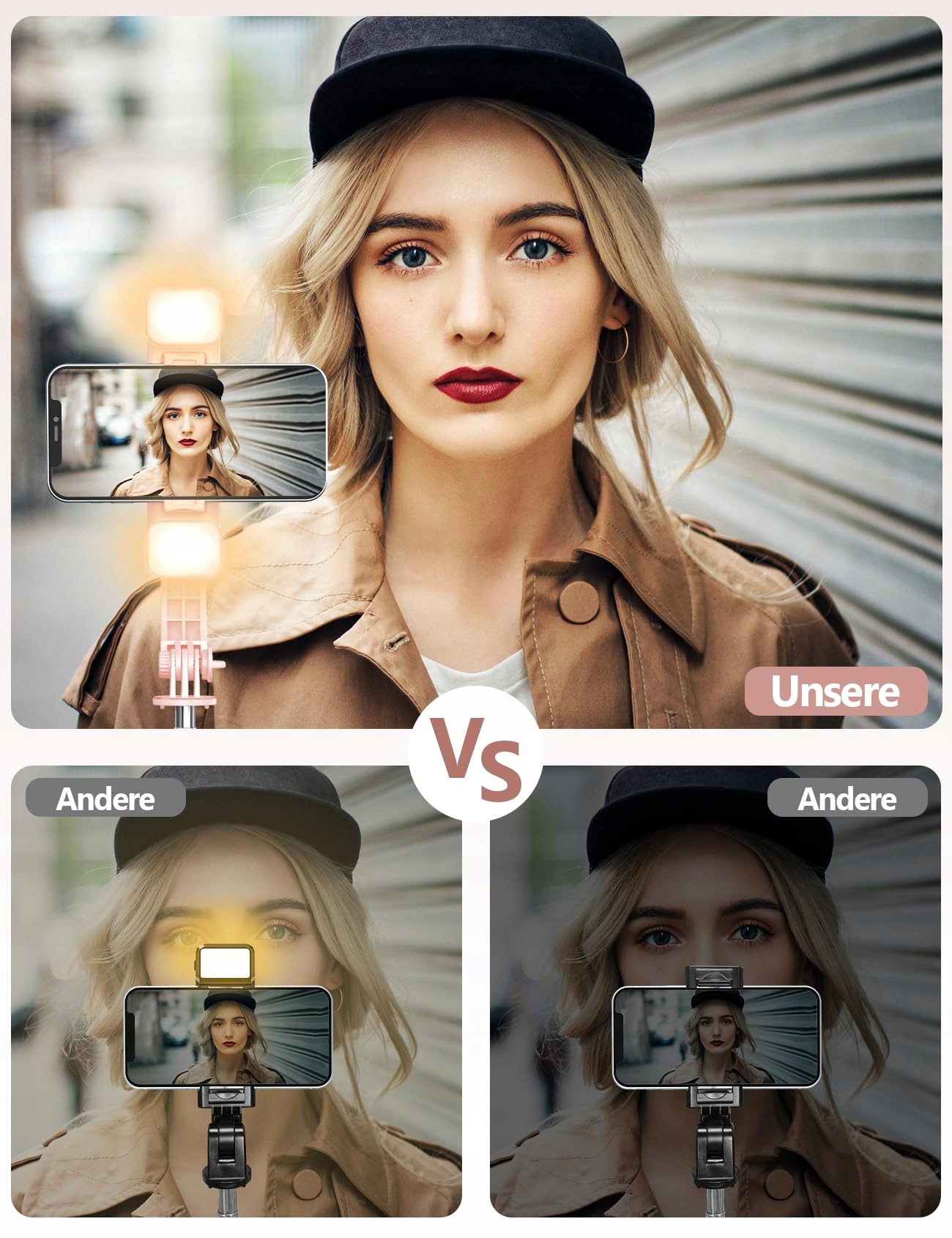 SELFIE STICK Z FILL LIGHT STATYW DO SMARTFONÓW Z PILOTEM — miniatura 8