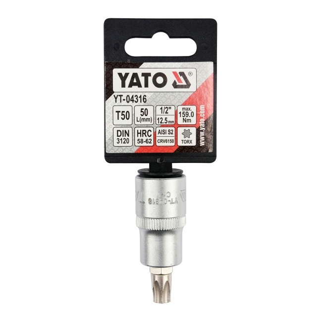 Klucz Trzpieniowy Torx 1/2 Cala T50 L55MM Yato YT-04316