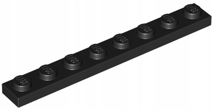 

Lego Płytka 1x8 Czarna/Black (3460/346026) 1szt