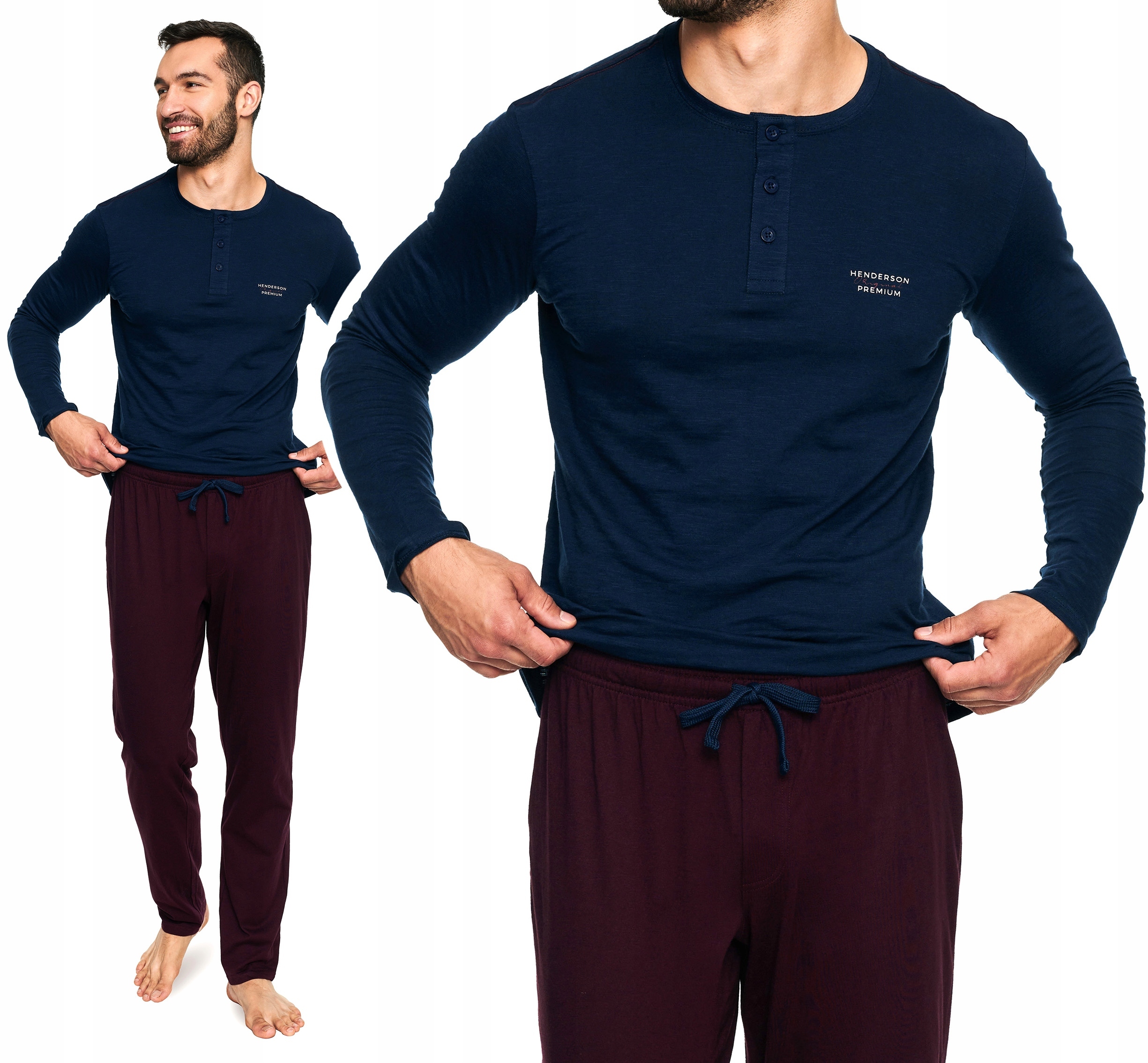 Pánské Pyžamo Henderson Tact Bavlněné XXL