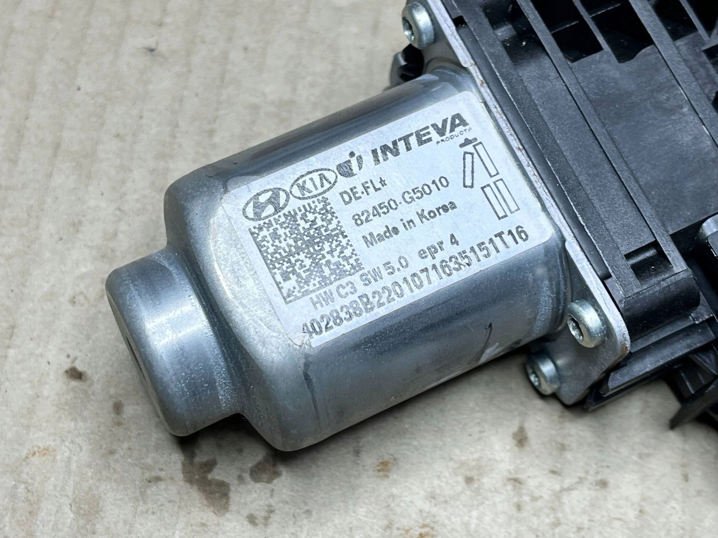 mini motor windows door przednich KIA Niro 82450G5010