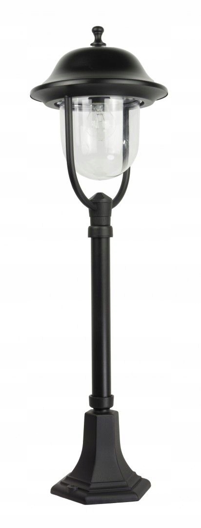 Stojacia vonkajšia lampa retro záhradný stĺpik 87 cm čierna IP43 Su-ma