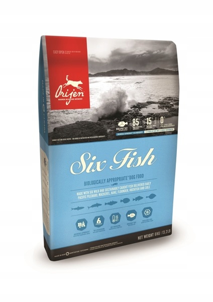 Levně Orijen Six Fish Dog 11,4 kg Krmivo pro psy s šesti druhy ryb