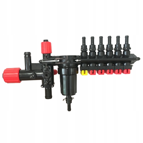 ROZDZIELACZ ZAWÓR 6 SEKCJE + MANOMETR OPRYSKIWACZA Producent części Polimer