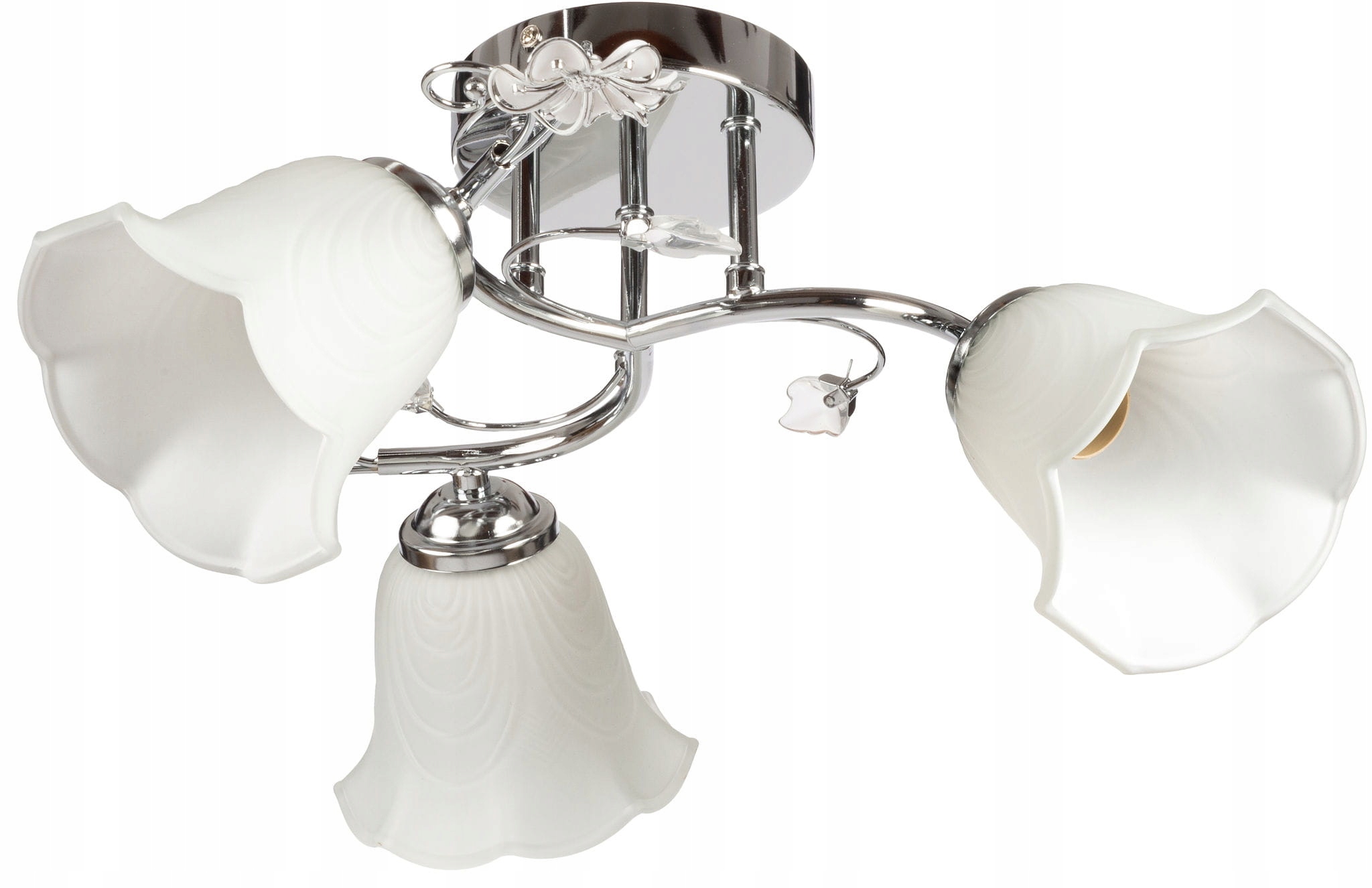 Lampa sufitowa potrójna plafon z kryształkami WSG08A3