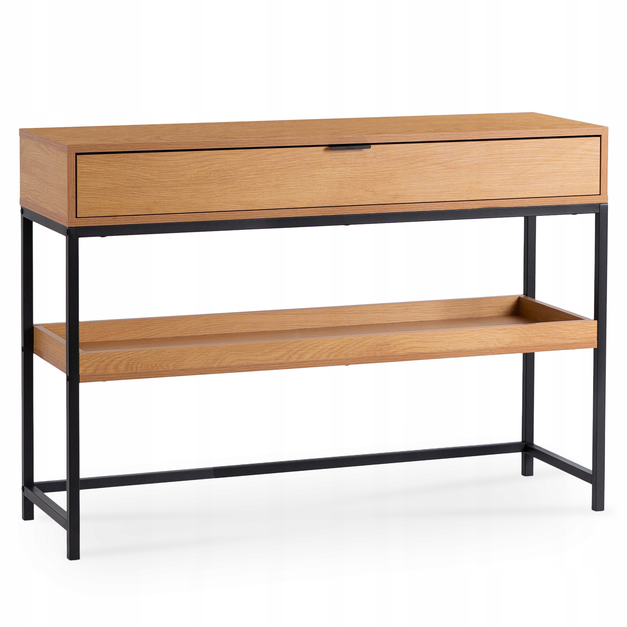 Konzolový Stolek s zásuvkou Sekretářka Stolek do předsíně Dub Černý Ruby