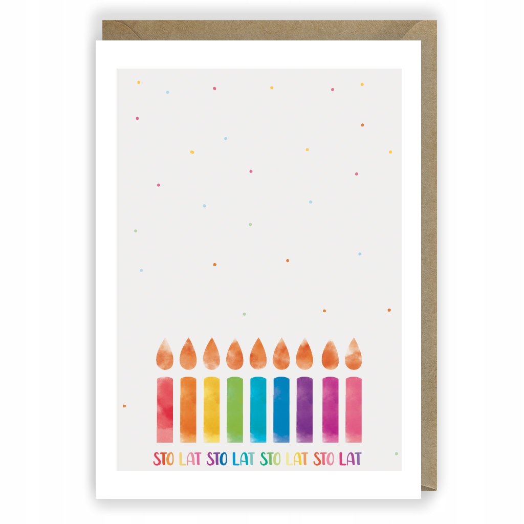 KARTKA okolicznościowa urodzinowa EKO koperta