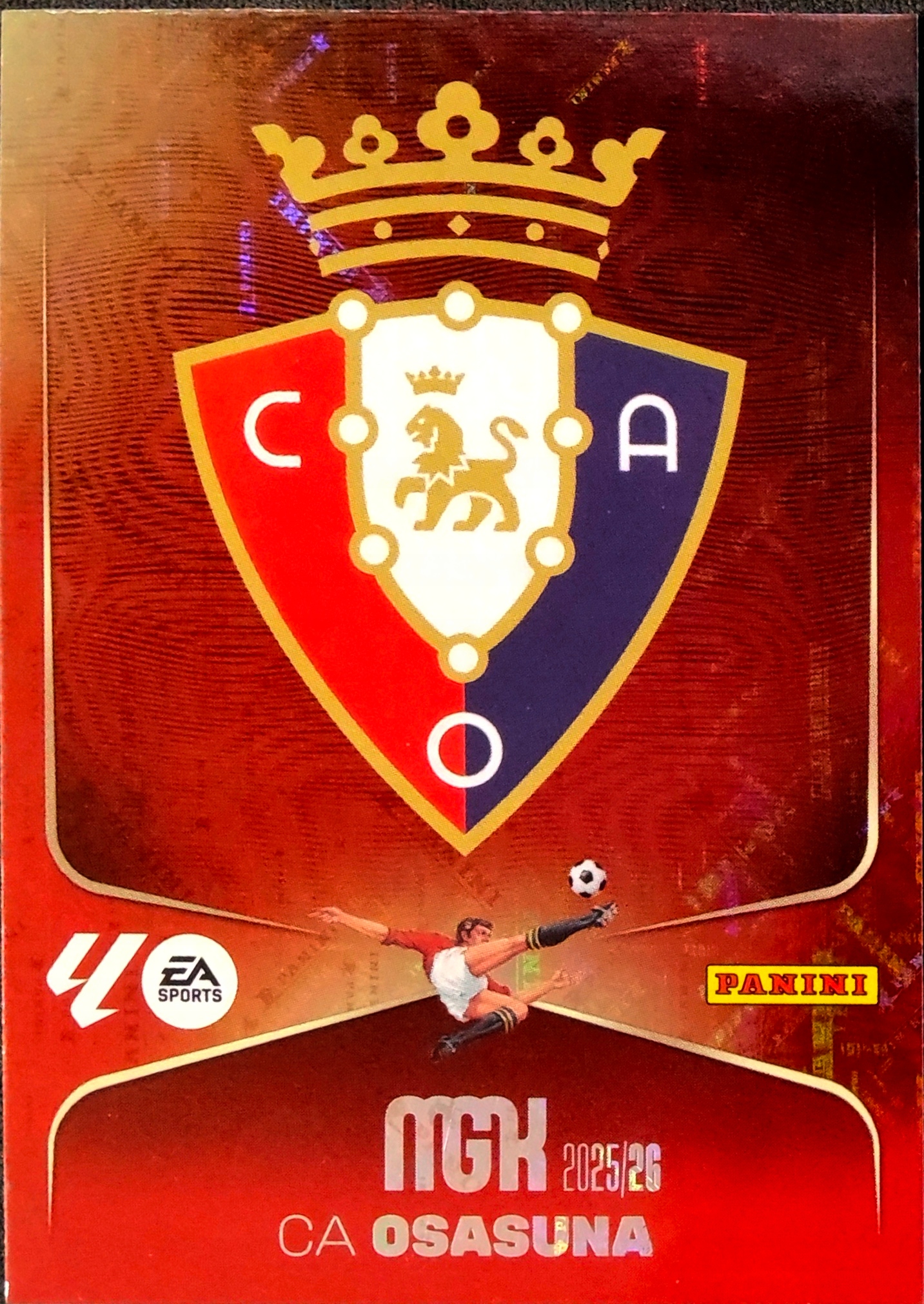 Panini Megacracks 2025-2026 Logo 253 Escudo Osasuna